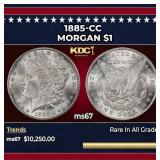 1885-cc Morgan Dollar $1 ms67 SEGS
