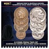 Indian Cent & Buffao Nickel "Americas Wild West Tr
