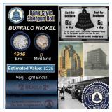 Buffalo Nickel Shotgun Roll in Old Bank Style 