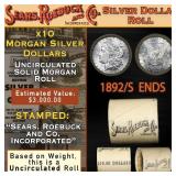 10 Coin SEARS UNC Morgan Silver Dollar $1 Roll 189