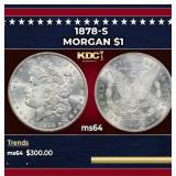 1878-s Morgan Dollar $1 Grades ms64