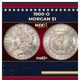 1900-o Morgan Dollar $1 Grades ms63+