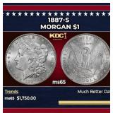 1887-s Morgan Dollar $1 ms65 SEGS