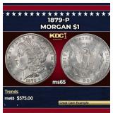 1879-p Morgan Dollar $1 Grades ms65