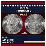 1881-s Morgan Dollar $1 ms66+ SEGS