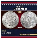 1921-d Morgan Dollar $1 Grades ms65