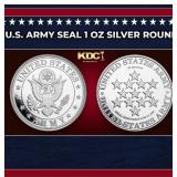 U.S. Army Seal 1 oz Silver Round Round
