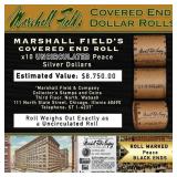 MARSHALL FIELDS 10 Coin UNC Peace $1 Roll Rare BLA