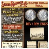 Silver Peace Dollar $1 Roll Rare By SEARS 10 Coin