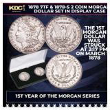 1878 7TF & 1878-S 2 Coin Morgan Silver Dollar Set