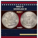 1902-o Morgan Dollar $1 Grades ms62+