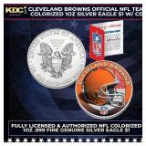 Cleveland Browns Official NFL Team Colorized 1oz S