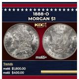 1888-o Morgan Dollar $1 Grades ms65+