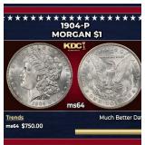 1904-p Morgan Dollar $1 Grades ms64
