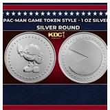 PAC-MAN Game Token Style - 1 oz Silver Round Round