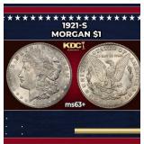 1921-s Morgan Dollar $1 Grades ms63+