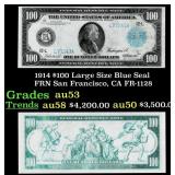 1914 $100 Large Size Blue Seal FRN San Francisco,