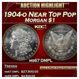 1904-o Morgan Dollar Near Top Pop $1 ms67 DMPL SEG