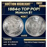 1884-o Morgan Dollar TOP POP! $1 ms68 SEGS