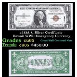 1935A $1 Silver Certificate Hawaii WWII Emergency