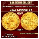 1903 Jefferson Louisiana Purchase Gold Commem Doll