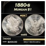 1880-s Morgan Dollar $1 Grades ms65