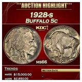 1928-s Buffalo Nickel 5c ms66 SEGS