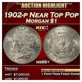 1902-p Morgan Dollar Near Top Pop $1 ms66+ SEGS