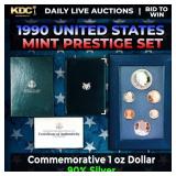 1990 United States Mint Prestige Proof Set 6 Coins