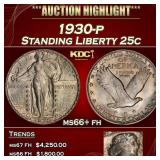 1930-p Standing Liberty Quarter 25c ms66+ fh SEGS