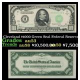 1934A $1000 Green Seal Federal Reserve Note Presid
