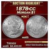 1878-cc Morgan Dollar $1 ms65 SEGS