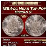 1884-cc Morgan Dollar Near Top Pop $1 ms67+ SEGS