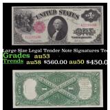 1917 $1 Large Size Legal Tender Note Grades Select