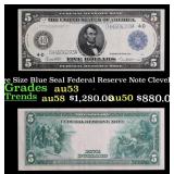 1914 $5 Large Size Blue Seal Federal Reserve Note