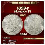 1899-p Morgan Dollar $1 ms65+ SEGS