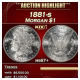 1881-s Morgan Dollar $1 ms67+ SEGS