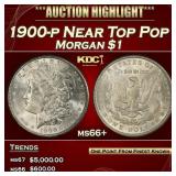1900-p Morgan Dollar Near Top Pop $1 ms66+ SEGS