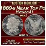 1889-s Morgan Dollar Near Top Pop $1 ms65 pl SEGS