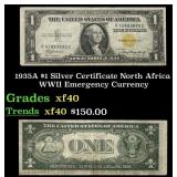 1935A $1 Silver Certificate North Africa WWII Emer