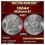 1904-p Morgan Dollar $1 ms64+ SEGS