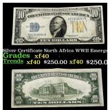 1934A $10 Silver Certificate North Africa WWII Eme