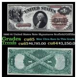 1880 $1 United States Note Grades Gem CU Signature