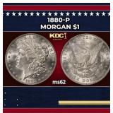 1880-p Morgan Dollar $1 Grades ms62