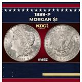 1889-p Morgan Dollar $1 Grades ms62