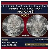 1889-s Morgan Dollar Near Top Pop $1 ms66+ SEGS
