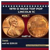 1979-d Lincoln Cent Near Top Pop 1c ms67 rd SEGS