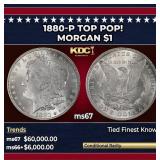 1880-p Morgan Dollar TOP POP! $1 ms67 SEGS
