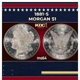 1881-s Morgan Dollar $1 Grades ms64