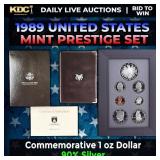 1989 United States Mint Prestige Proof Set 7 Coins